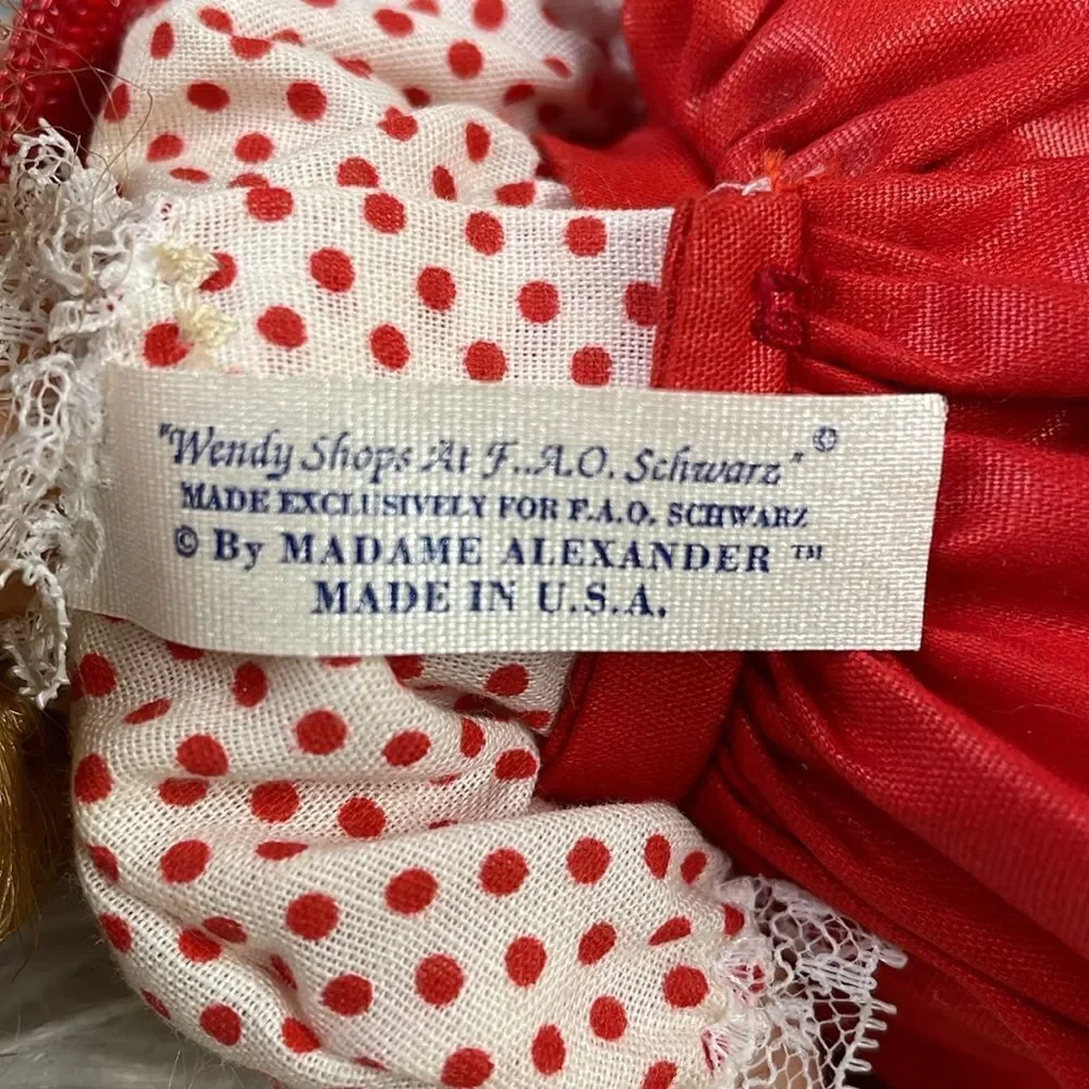 Madame Alexander Wendy Shops At  FAO Schwarz 57-S 1993 8in. Doll.